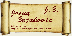 Jasna Bujaković vizit kartica